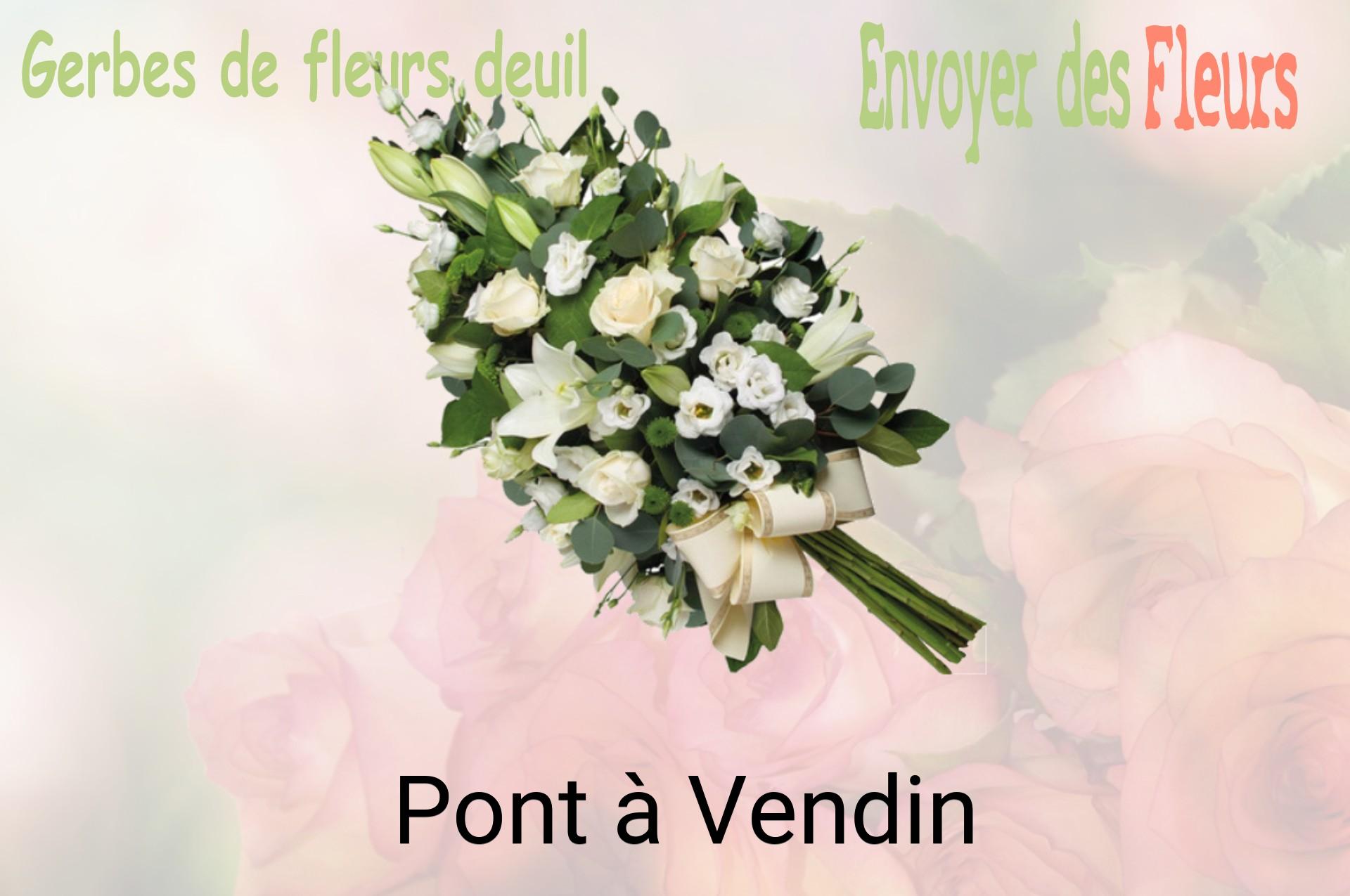 Gerbe de fleurs de deuil livrée à Pont-à-Vendin